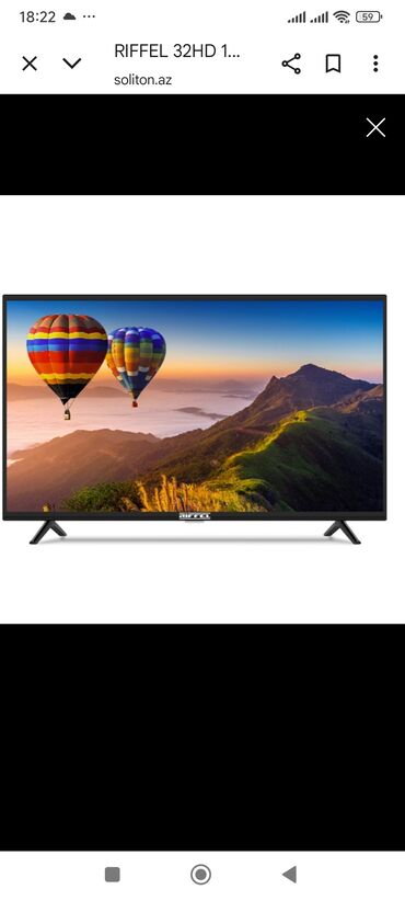 yoshiro tv отзывы: Televizor Riffle HD (1366x768), Ünvandan götürmə