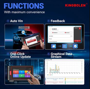 Alati za automobile: Novo - Kingbolen S6 OBD2 28 Reset IMMO/BMS/TPMS/ABS Bleeding Novo - — 11