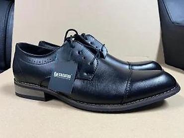 Cipele: Muške elegantne cipele – crne, sa pertlama - Model: klasične — 5