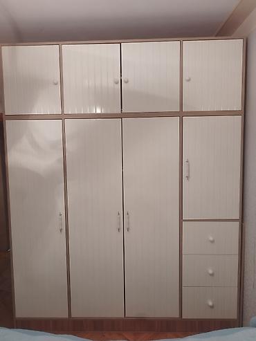 İşlənmiş, 6 qapı, Siyirməli, Ağ, Açılan, Düz dolab