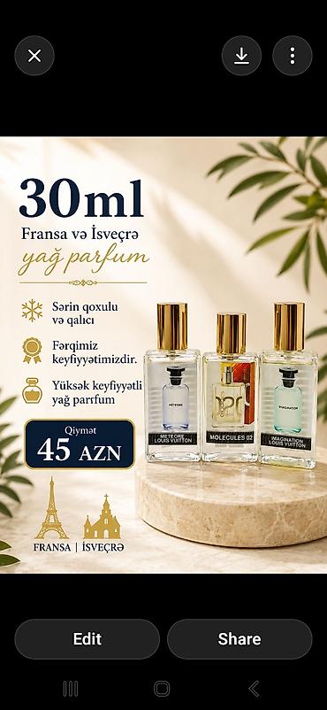 my way ətir: Avropa ətirləri qalıcılıq keyfiyyət yüksək səviyyədə alanlar — 4