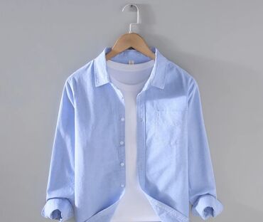 пошив мужской одежды: Рубашка цвет - Голубой