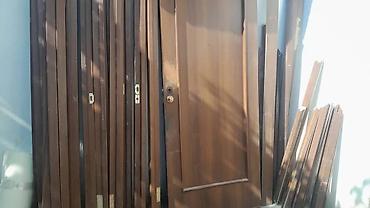 Балконные двери: Межкомнатные двери из шпонированного дерева, классический оттенок — 6