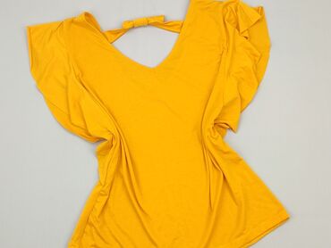 żółte bluzki z długim rękawem: Blouse, L (EU 40), condition - Good
