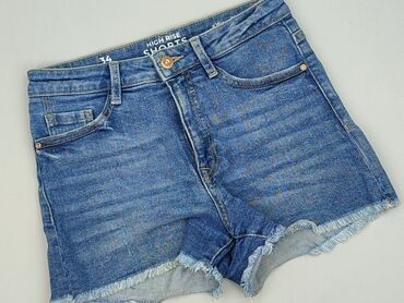 woskowane spodnie z wysokim stanem h m: Shorts for women, size XS (EU 34)