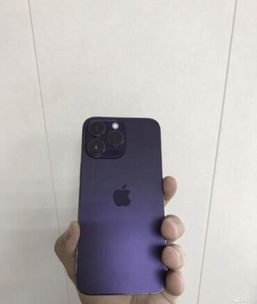 Apple iPhone: IPhone 14 Pro Max, Б/у, 256 ГБ, Deep Purple, Кабель, 80 %