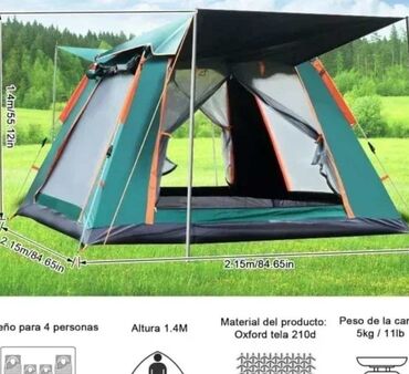 lazy sofa na naduvavanje: Šator za 4 osobe ● Prenosivi sator Tenda za kampovanje Sator za