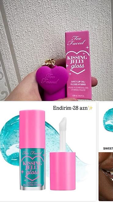 Too Faced Kissing Jelly Gloss – Juicy Lip Oil/Gloss Hybrid - Brend lalafo.az -da Too Faced Kissing Jelly Gloss – Juicy Lip Oil/Gloss Hybrid - Brend