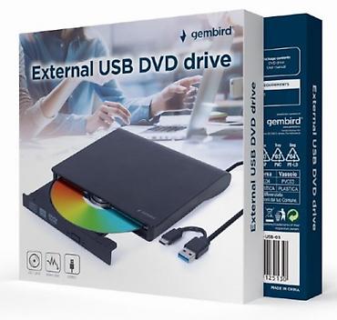 Eksterni CD / DVD citac / rezac DVD-USB-031 Gembird, USB 3.1, USB Type
