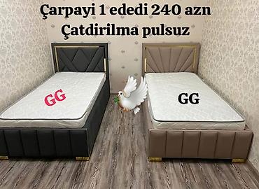 Yeni, Təknəfərlik çarpayı, Bazalı, Matras ilə, Siyirməsiz