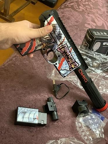 nerf oyuncaq silahlar: M206 Electric Toy Submachine Gun – gel ball (su giləsi) atan oyuncaqlı — 2