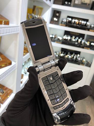 işdənmiş telefonlar: Vertu Ayxta Silver Ceramika Telefon Ideal veziyyetdedi. Barter Var — 3