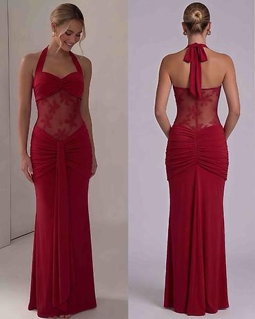 second hand vrsac: Elegantna duga haljina na preklop sa halter vezivanjem oko vrata — 3