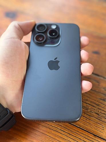 IPhone 15 Pro, 128 GB, Black Titanium, Simsiz şarj