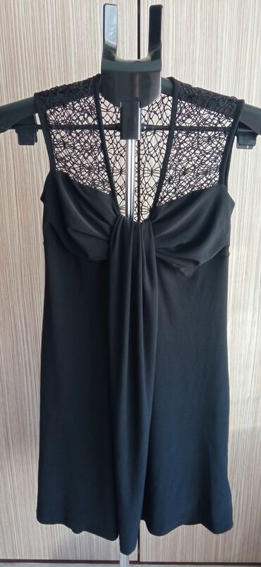 heklana haljina za plažu: M (EU 38), L (EU 40), color - Black, Evening