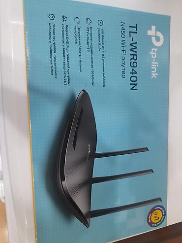 Техника жана электроника: Продаю роутер. tp-link TL-WR940N N450. новый — 1