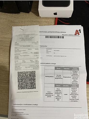 Trotineti, skejtbordovi i hoverbordovi: Prodajem elektricni trotinet Xiaomi scoter 5. Kupljen je nov u A1 i — 12