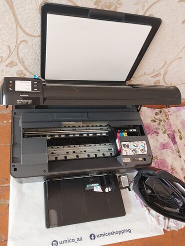 Printerlər: HP printer satılır. Tam işlek veziyyetdedir. Sadece qara rengi bitib