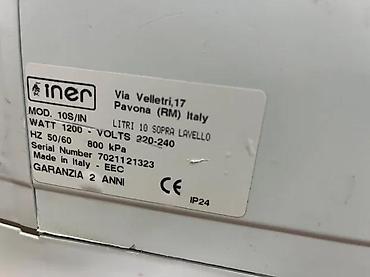 auto car kit: Električni bojler INER 10S/IN – zidni, iznad sudopere - Zapremina: 10 — 3