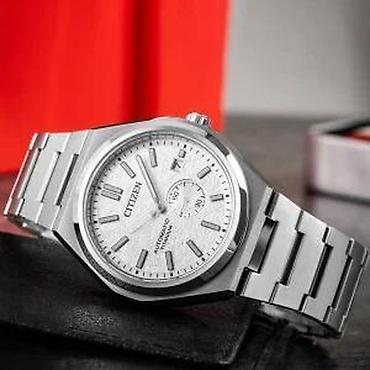 Ručni satovi: Citizen NJ0180-80A Super Titanium Automatik - 40 mm - Bela Potpuno — 10