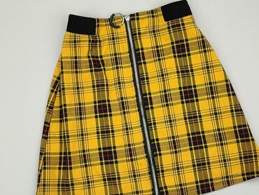 plisowane spódniczka w kratę: Skirt, FBsister, XS (EU 34), condition - Good