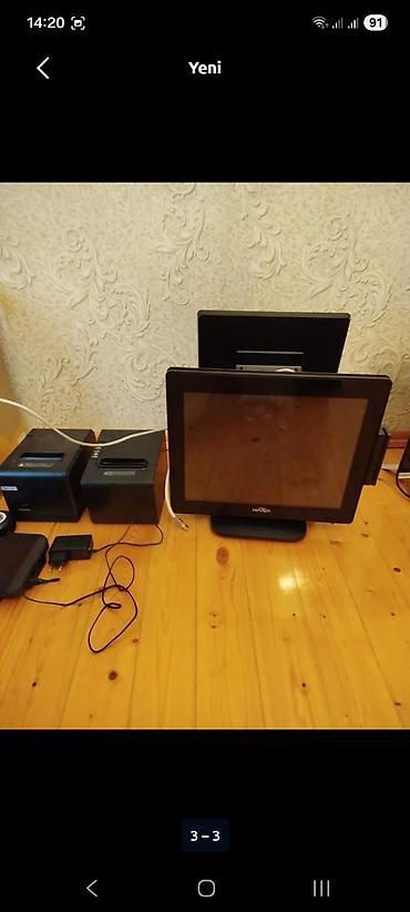 post terminal: POS satış sistemi komplekti - 2 ədəd HANTA markalı toxunma ekranlı — 3