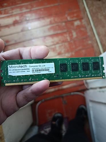 ddr3 ram notebook: Operativ yaddaş (RAM) 8 GB, 1600 Mhz, DDR3, PC üçün, İşlənmiş — 1