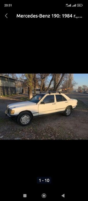 Mercedes-Benz: Mercedes-Benz 190: 1987 г., 1.9 л, Механика, Дизель, Седан