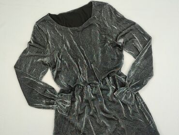 srebrne sukienki z cekinami: Sukienka damska, rozmiar S