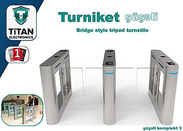 Restoran mebeli: Turniket şüşəli komplekt 3 Turniket 3 ədəd (şüşəli) Model: DS210 — 1