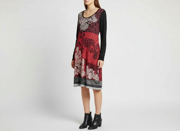 sukienka i długie kozaki: BYoung, Sukienka damska, rozmiar L