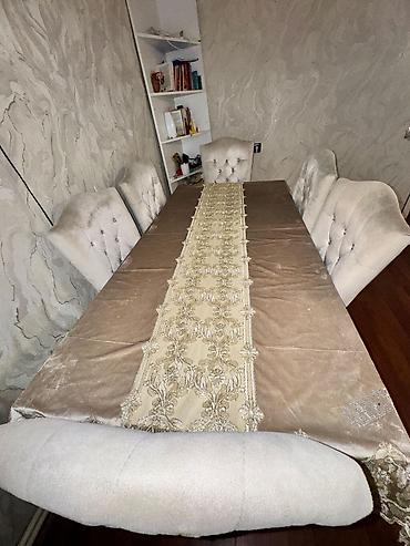 Masalar və oturacaqlar: *250₼ masa desti 6oturacağı var təcili satılır* Ünvan:-balaxanı — 1