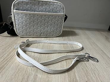 Другие сумки: Сумка goyard белого цвета почти новая 2 ремешка белый и черный срочно — 6