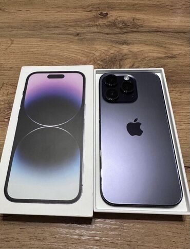 телефон расрочка: IPhone 14 Pro Max, 128 ГБ, Deep Purple, Коробка, 87 %