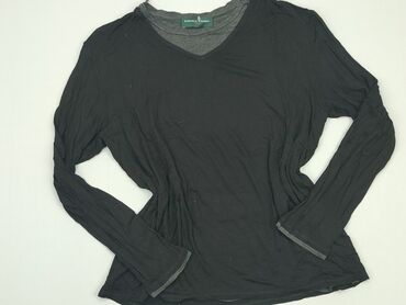 czarne bawełniane bluzki z długim rękawem: Bluzka Damska, L, stan - Zadowalający