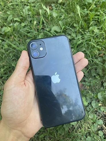 Apple iPhone: IPhone 11, Б/у, 128 ГБ, Черный, 72 % — 1