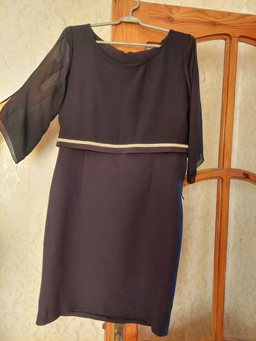 женские кофты с длинным рукавом: Коктейльное платье, Миди, 2XL (EU 44)