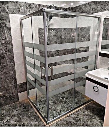 Duş kabinaları, arakəsmələr: Yeni Üstü açıq kabina, Künc üçün, Pulsuz çatdırılma — 22