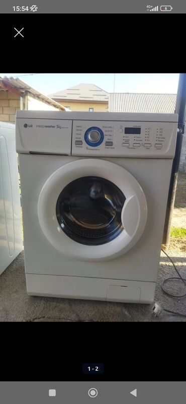Стиральные машины: Стиральная машина LG, Б/у, Автомат, До 6 кг, Полноразмерная — 7