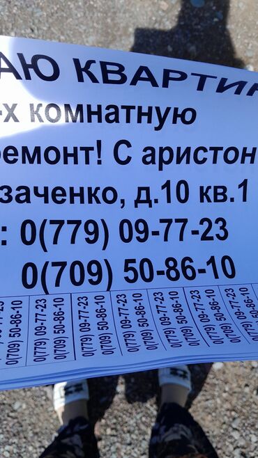 квартира керек ак ордо: 2 бөлмө, 48 кв. м, 105-серия, 1 кабат, Дизайнердик ремонт