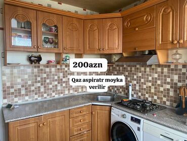 işlenmiş metbext mebeli: *Metbext mebeli satilir qaz. aspiratr. moyka ustunde verilecek hec