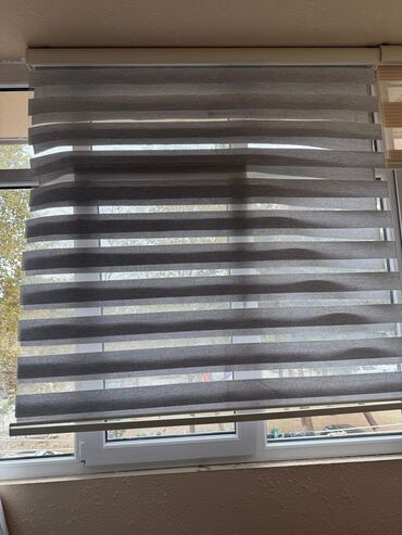 жалюзи ош цена: Zebra tipli jalüz pərdə - Rəng: açıq-boz/boz zolaqlı - Material at lalafo.az жалюзи ош цена: Zebra tipli jalüz pərdə - Rəng: açıq-boz/boz zolaqlı - Material