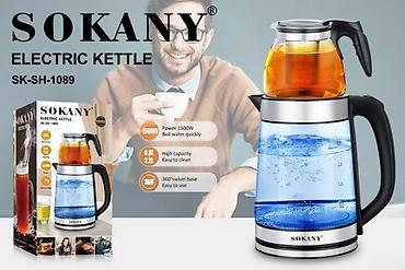 стекляные: 🔥 Электрический чайник SOKANY SK-SH-1089 – стиль и удобство в каждом — 4
