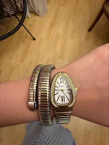 topdan bijuteriya satışı: BVLGARI Serpenti Tubogas qadın saatı və bilərzik seti - Brend — 2