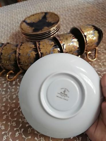Çex istehsalı orijinal kolleksiya qabları - Porseleyn fincan-nəlbəki