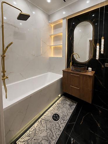 дорого: 2 комнаты, 73 м², Асанбай мкр Элитка, 4 этаж, Дизайнерский ремонт — 10