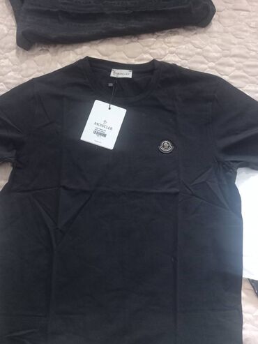 брендовые платья турция: Мужская футболка, Стандарт, Moncler, Новый, цвет - Черный