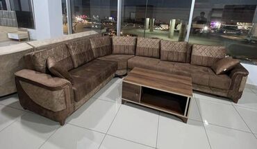 Комплекты диванов и кресел: Новый, Угловой диван, С подъемным механизмом, Раскладной