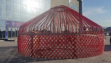 насос надувной: Аренда юрты, Каркас Деревянный, 85 баш, Казан, С полом, Самовар — 3