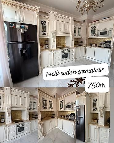 Mətbəx mebeli: Mətbəx mebeli satılır 750₼. Təcili evdən çıxmalıdır. *(Sökülüb hazırdı — 1
